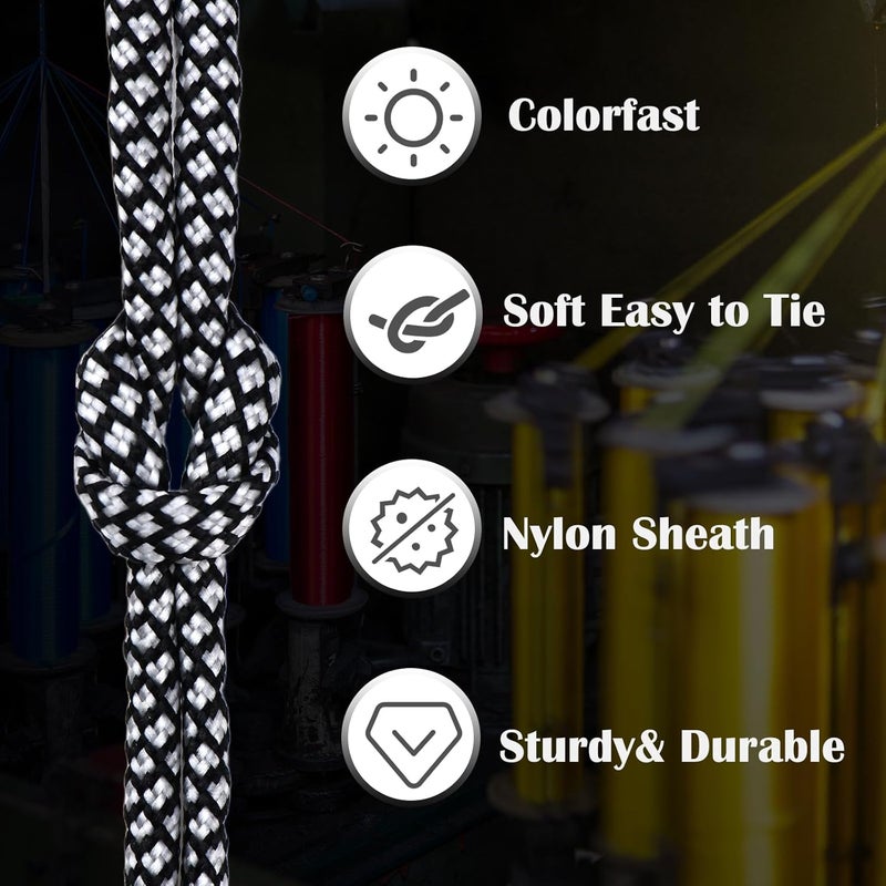 MONOBIN Paracord Rope 100FT for Making Paracord Projects, 4mm 7 Strand Parachute Cord for Lanyard, Survival Bracelets, Clothsline,Hiking - Image 2